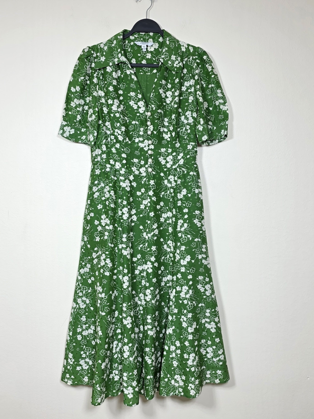 L.K. BENNETT SILK SOPHIE WILDFLOWER DRESS SIZE 10 MSRP $675 - Picture 4 of 14